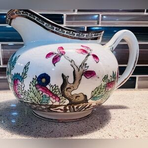 Pre 1920 Antique Indian Tree Pattern by J & G Meakin, Hanley England, creamer